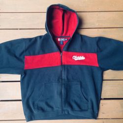 Vintage Ralph Lauren Navy/Red XL Fleece Hoodie  