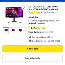 LG ULTRAGEAR 27’