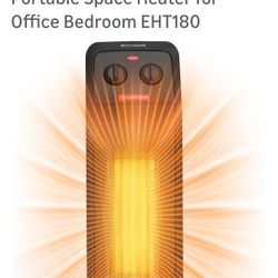 ECOWELL 18" Tower Heater for Indoor Use, 1500W Fast Heating Ceramic Electric Heater with Thermostat, 3 Modes, Tip-Over Protection, 60° Oscillating Por