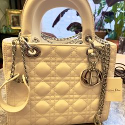 Christian Dior White Bag