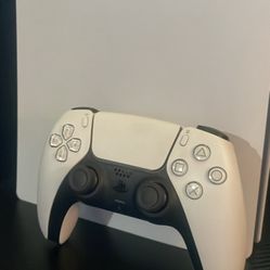 Ps5 With Controller And Black Controller 