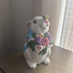 David’s Cookies Easter bunny cookie jar