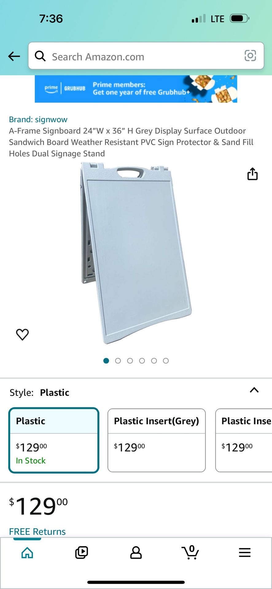 Folding Menu Stand
