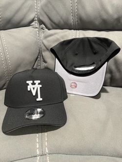 MLB new era Los Angeles dodgers black upside logo 9forty a frame SnapBack hats