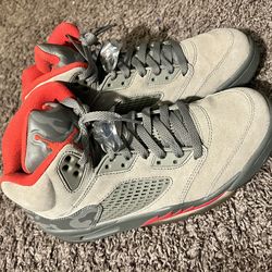 Jordan 5 grey trainers size 8 men’s