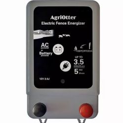 New Electric Fence Energizer 20 Acre 2 in 1 Powered by Battery or AC Outlet 10000V