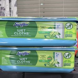 SWIFFER WET  MOPPING CLOTHS 24 COUNT $8.00 EACH 