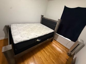 Queen Bed Frame with Mattress $390