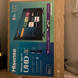 New 50” Hisense Roku Tv