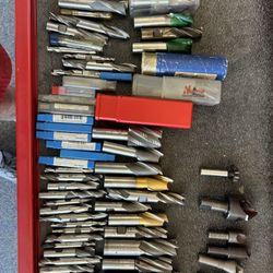  Various  Sizes Of End Mills