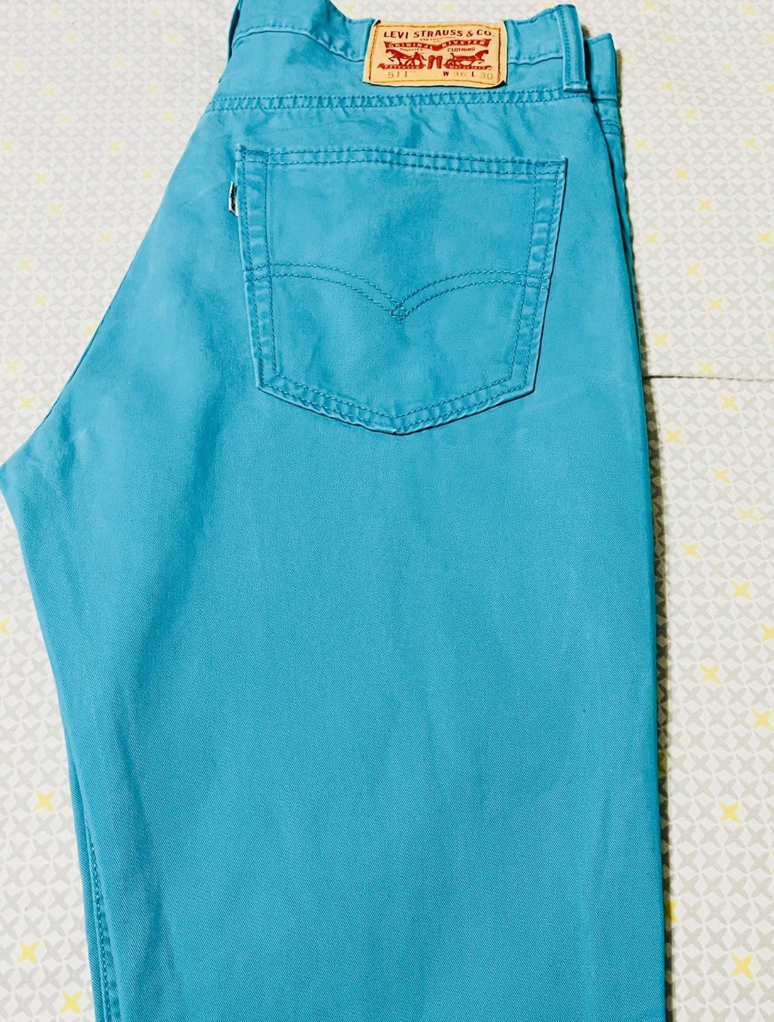 Teal Levi 511’s Size 36-30