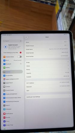 iPad Pro 12.9 512GB 6th gen