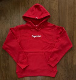 Brand New Red Supreme Box Logo Hoodie Sizes Medium, Large, Extra Large