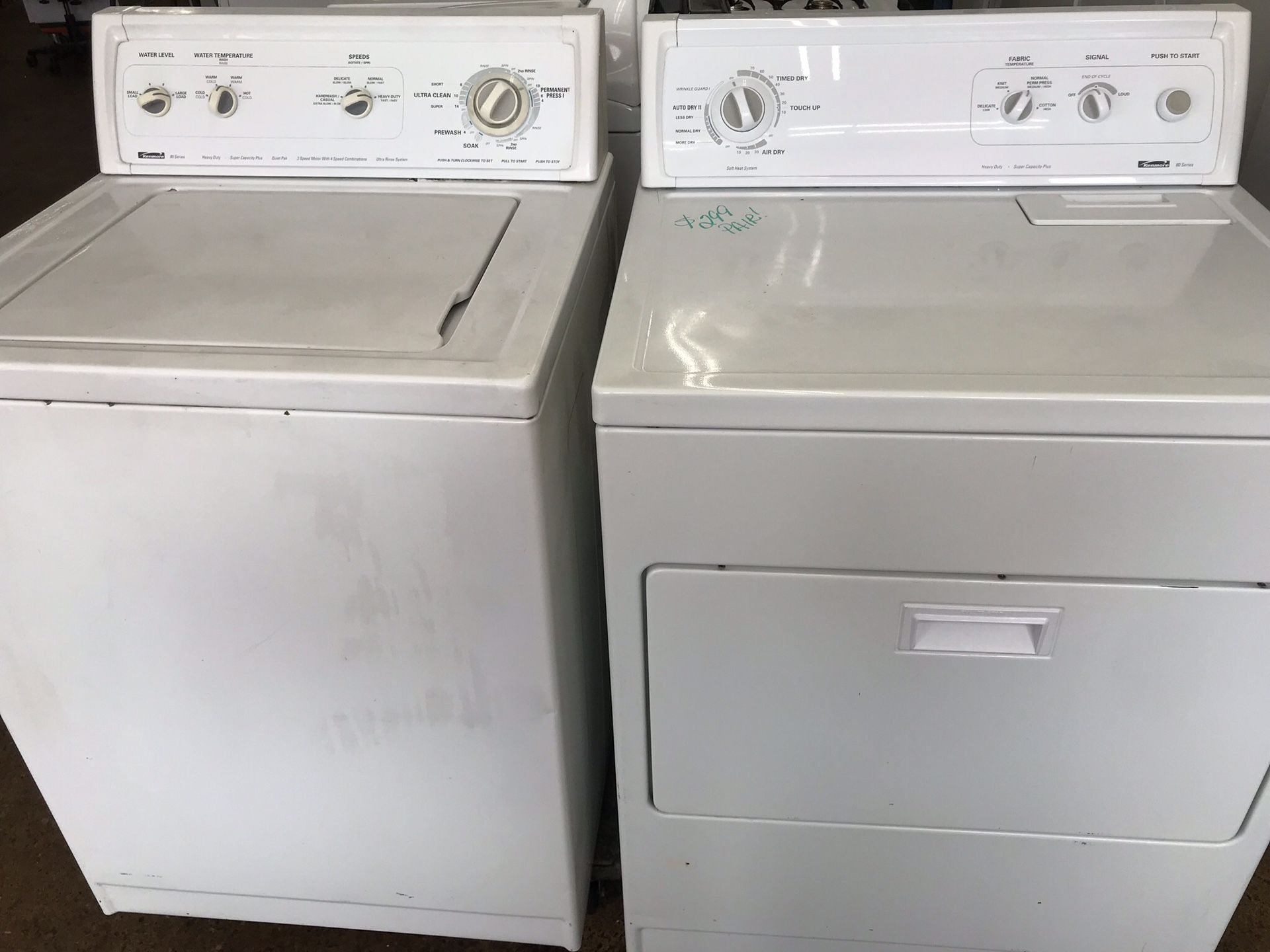 Kenmore Super Capacity Plus Quiet Heavy Duty Washing Machine and Electric Dryer! 30-Day Guarantee! Delivery Available TODAY!!