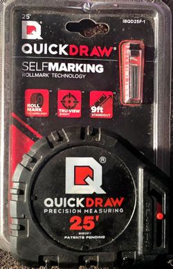 QuickDraw Self-Marking 25ft Tape Measure