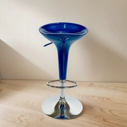 💠 Blue Bar Backless Counter Swivel Stool