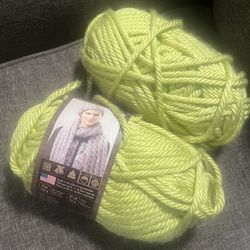 Green Yarn Bundle