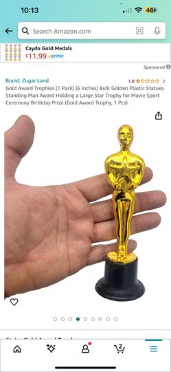 Trophy Gold Statues Award Set Of 9