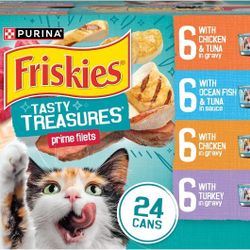 Friskies, Tasty Treasures Variety, 24x5.5oz, Wet Cat Food
