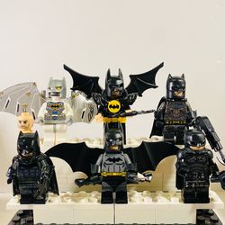 Batman Caped Crusader Collection 6pc Minifigure Set LEGO Compatible