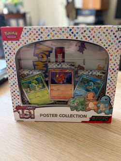 Pokemon Trading Cards 151 Poster Collection Sealed Scarlet and Violet