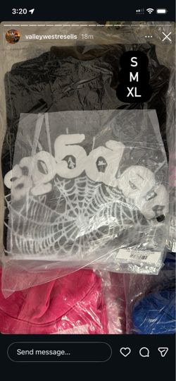 Black and white sp5der hoodie