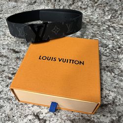 Louis Vuitton LV Belt Initiales Matte Black Size 38/95
