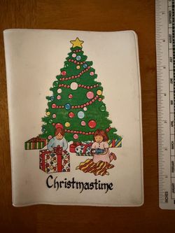 Plastic Christmastime Card with Page to Add Picture.