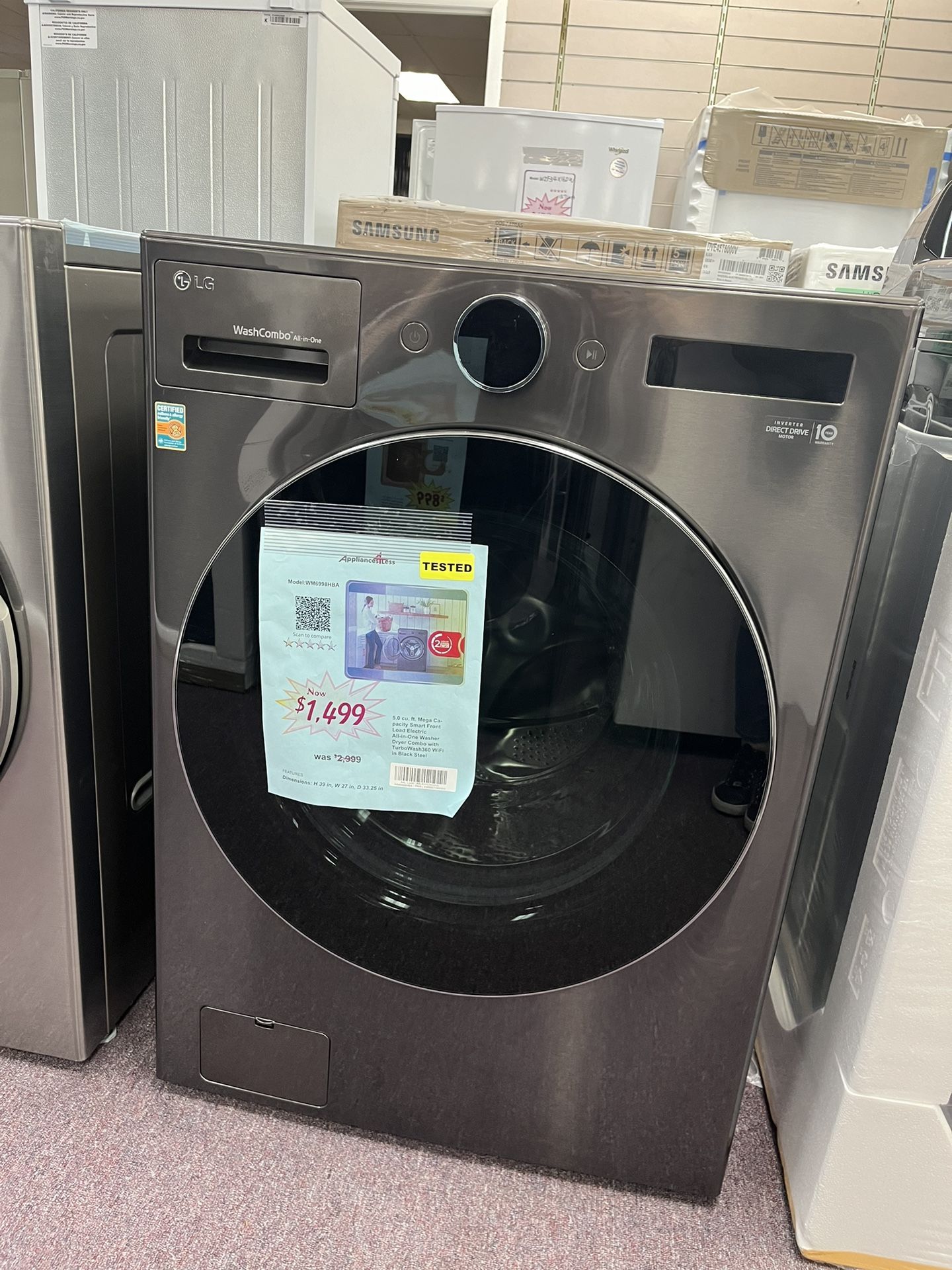Washer Dryer Combo, LG New Washer Dryer Combo Free Delivery With