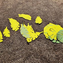 Jungle Leaves Cut Outs (DIY)