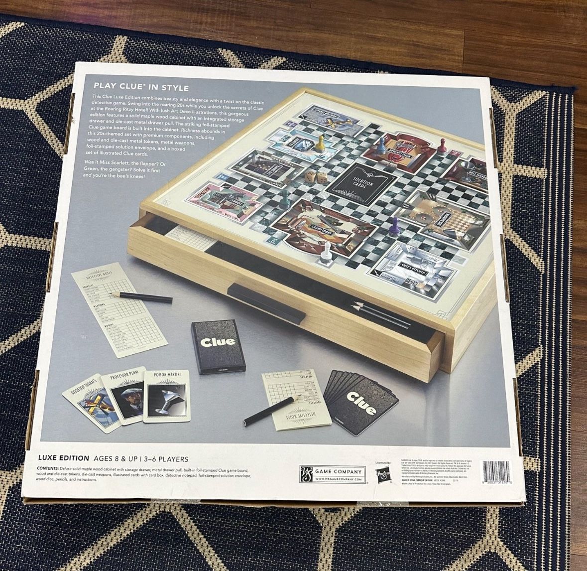 Clue - Luxe Edition with Solid Maple Wood Cabinet