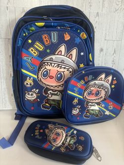 Labubu Backpack Set