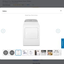 Whirlpool 7-Cu. Feet Vented Electric Dryer ( White )