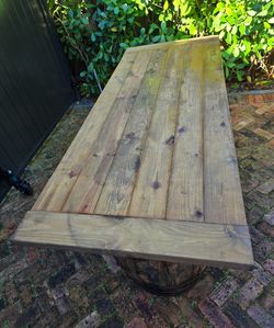 Jack Daniels authentic oak whiskey wine bourbon barrel bar set pub table