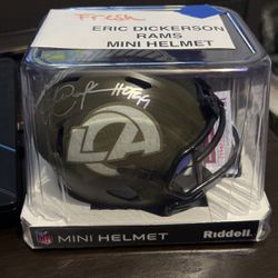 Eric Dickerson Signed Mini Helmet