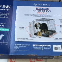 Top-Paw 42” Folding Crate