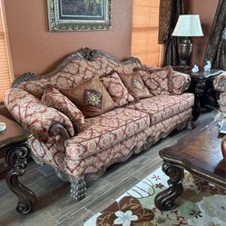 Victorian Couch And Loveseat 