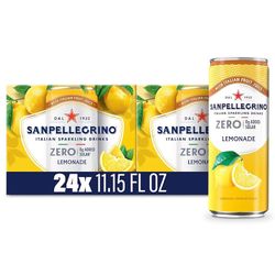 San Pellegrino Zero Lemonade 24 Pack Unopened