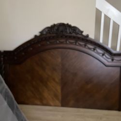 King-size bed with mattress and base