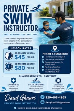 Private swim lessons