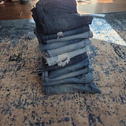 Women's Skinny Jeans Lot Of 11 Total 