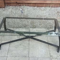 Glass Coffee Table w/ Two Glass End Tables