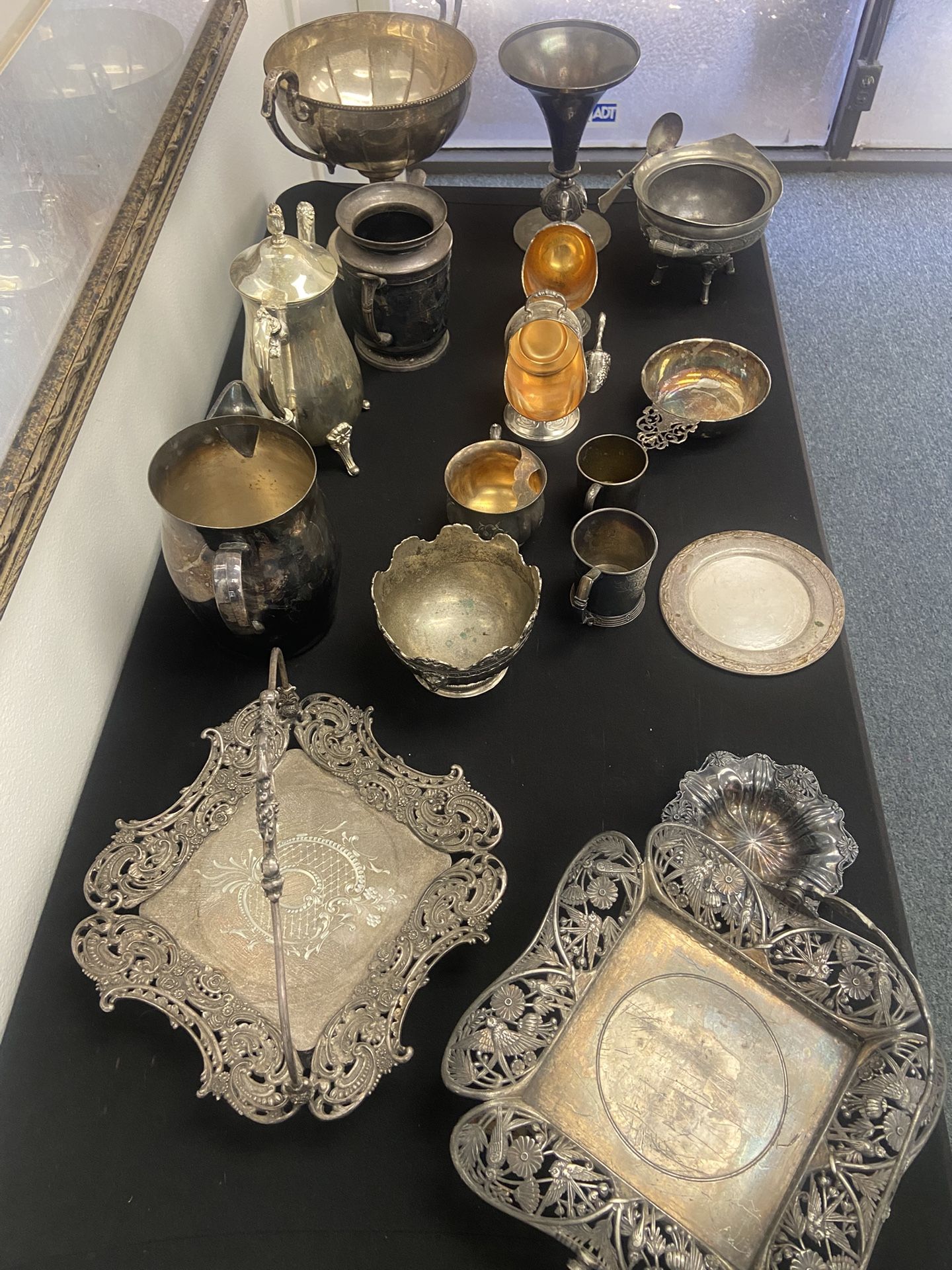 Silver plated Ornate Items Lot Of 19