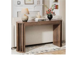 Rustic Brown Wood Console Table