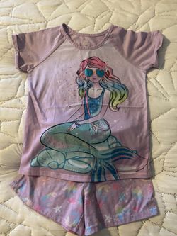 Girls Pjs Size M 7/8