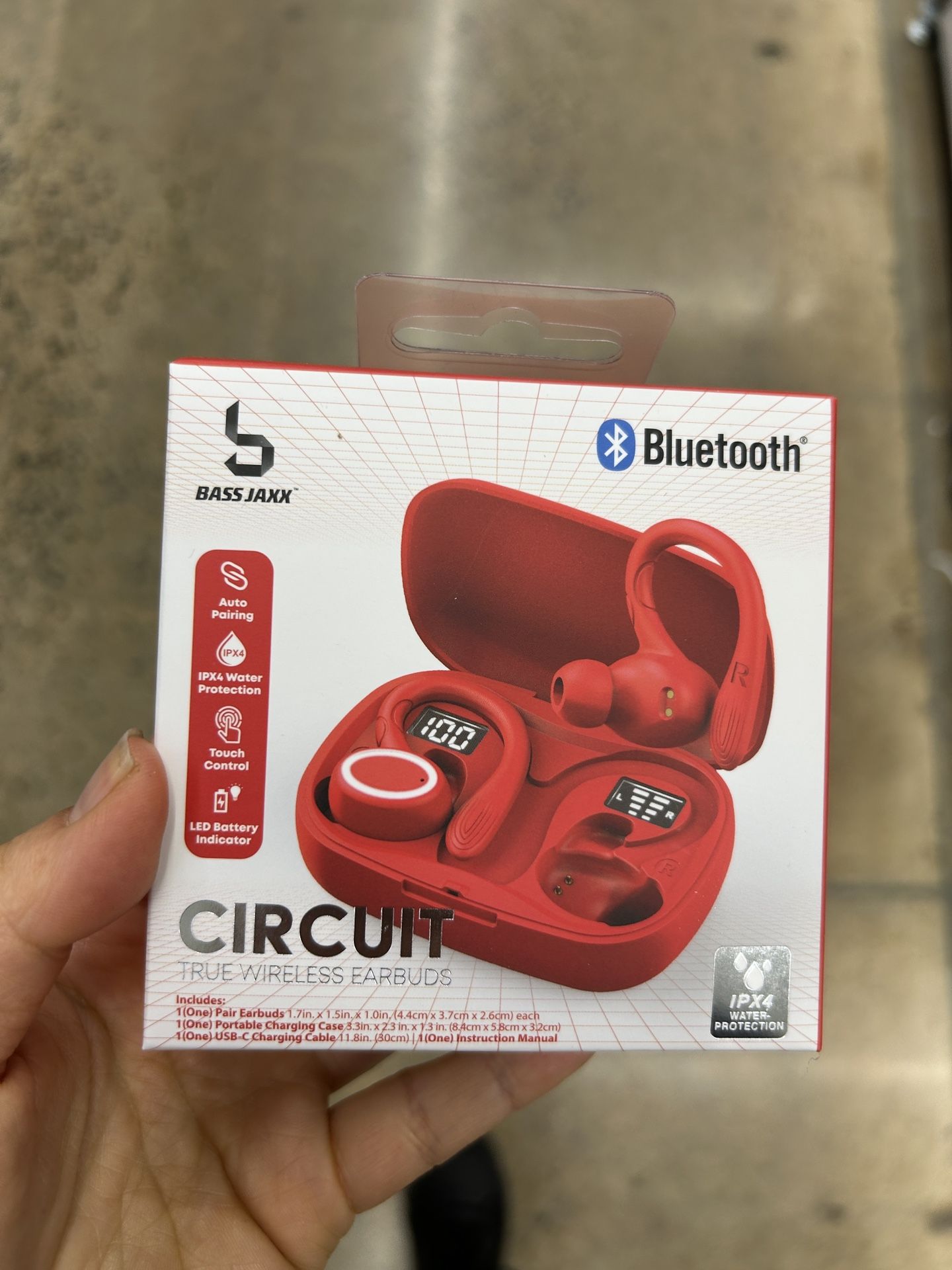 NWT Bass Jaxx Circuit Wireless Earbuds