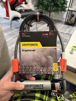 Kryptonite KryptoLok U-Lock w/ 4ft Flex Cable – Heavy Duty Bike Lock
