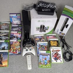 Xbox 360 with Kinect and  14 Games