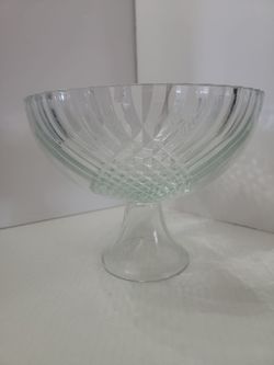 Mid Century Modern Indiana Glass Enchantment Pattern  Punch Bowl