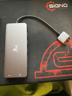 Dual monitor dock for usb c